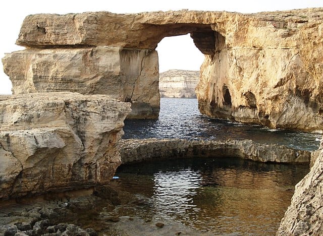 The Azure window, in Malta Gozo, next to the Blue hole