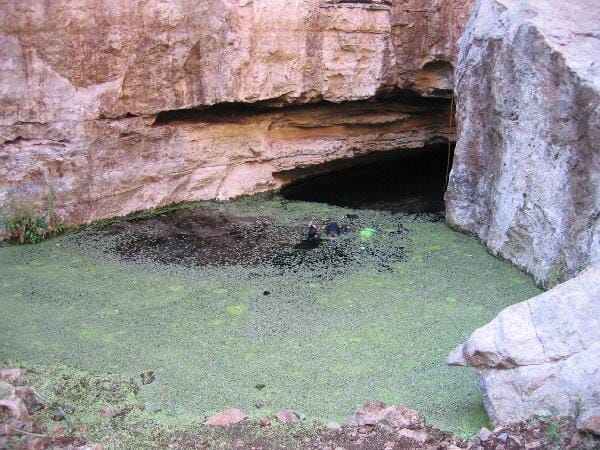 Another view for the entrance of bushman's hole in South Africa